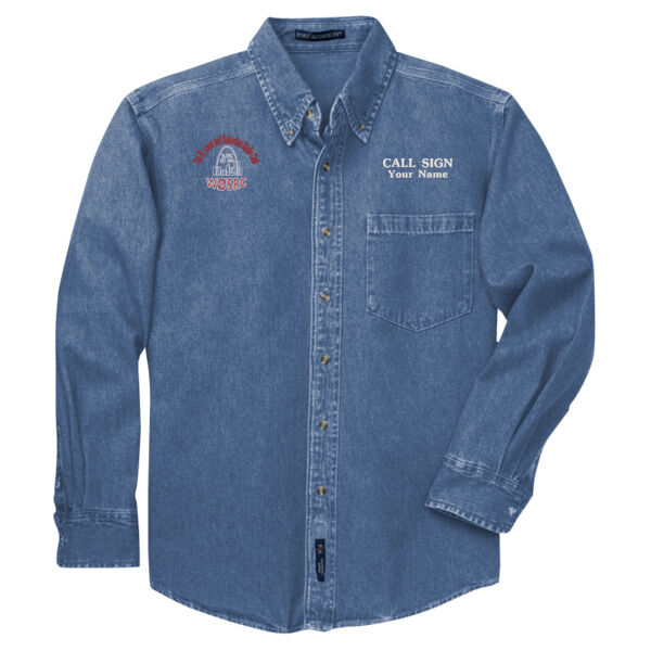 SLSRC Embroidered Logo  - Heavyweight Denim Shirt Thumbnail