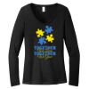 Women's Long Sleeve V Neck Tee Thumbnail