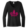 Women's Long Sleeve V Neck Tee Thumbnail