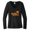 Women's Long Sleeve V Neck Tee Thumbnail