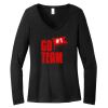 Women's Long Sleeve V Neck Tee Thumbnail