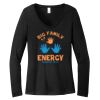 Women's Long Sleeve V Neck Tee Thumbnail