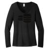 Women's Long Sleeve V Neck Tee Thumbnail