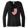 Women's Long Sleeve V Neck Tee Thumbnail